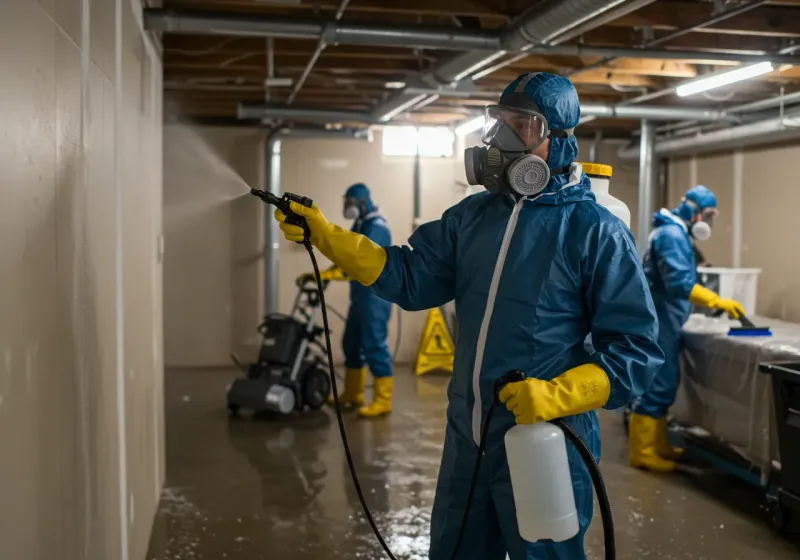 Basement Sanitization and Antimicrobial Treatment process in Utica, SC